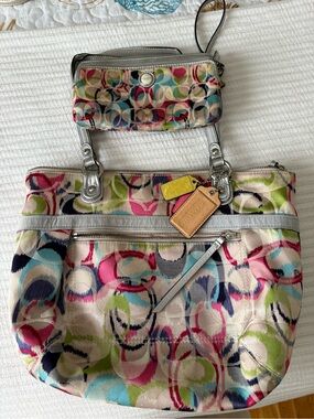 Coach purse with matching wallet